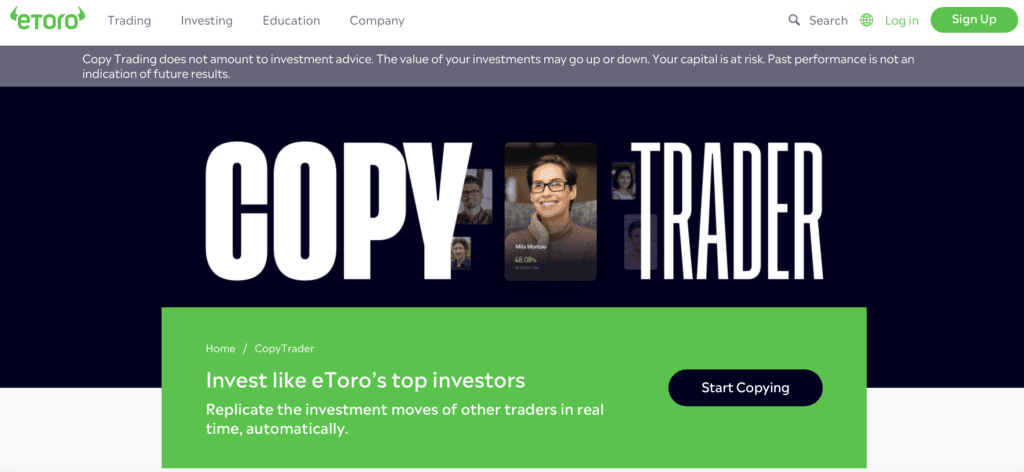 eToro CopyTrader January 2025