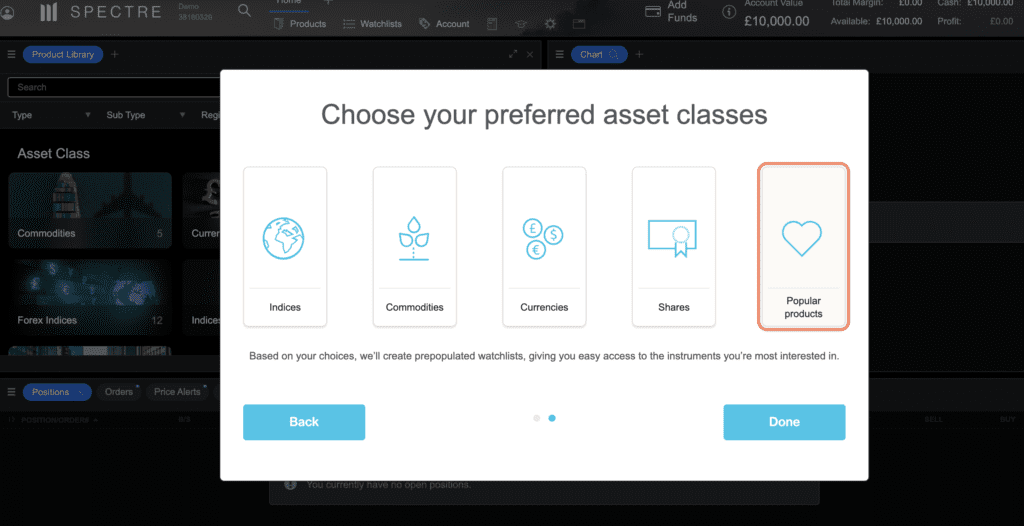 Best Spread Betting Brokers for UK Traders 16 Selecting an asset class on CC Spectre