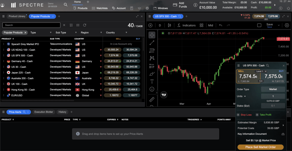 Best Spread Betting Brokers for UK Traders 17 CMC Spectre Platform Image - TradingBrokers.co.uk